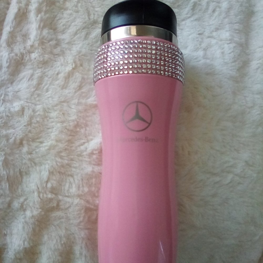 Mercedes-Benz Crystal Encrusted Stainless Steel Beverage/Water Bottle